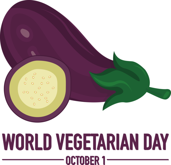 Transparent World Vegetarian Day Cartoon Logo Design for Vegetarian Day for World Vegetarian Day