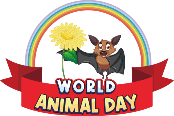 Transparent World Animal Day Dog Logo Cartoon for Animal Day for World Animal Day