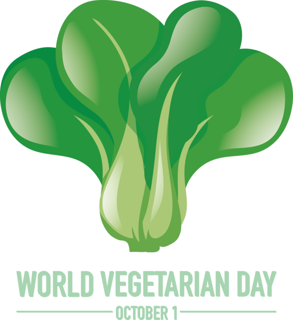 Transparent World Vegetarian Day Leaf Symbol Logo for Vegetarian Day for World Vegetarian Day