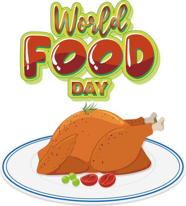 Transparent world food day Vegetable Dish Text for food day for World Food Day