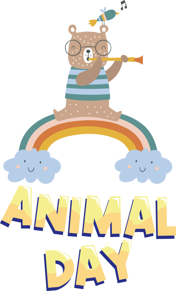 Transparent World Animal Day Logo Birthday Drawing for Animal Day for World Animal Day