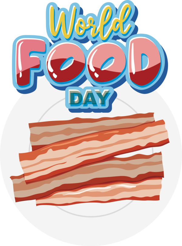 Transparent world food day Logo Text Line for food day for World Food Day