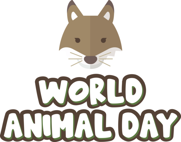 Transparent World Animal Day Dog Cartoon Whiskers for Animal Day for World Animal Day