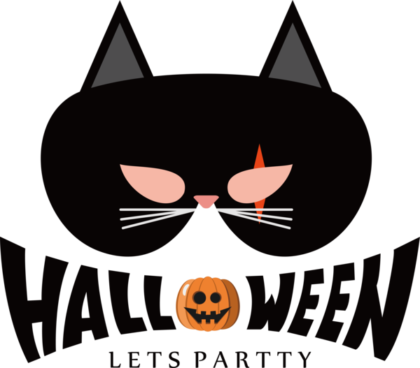 Transparent Halloween Cat Whiskers Snout for Happy Halloween for Halloween