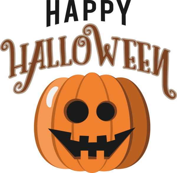 Transparent Halloween Drawing Jack-o'-lantern Design for Happy Halloween for Halloween