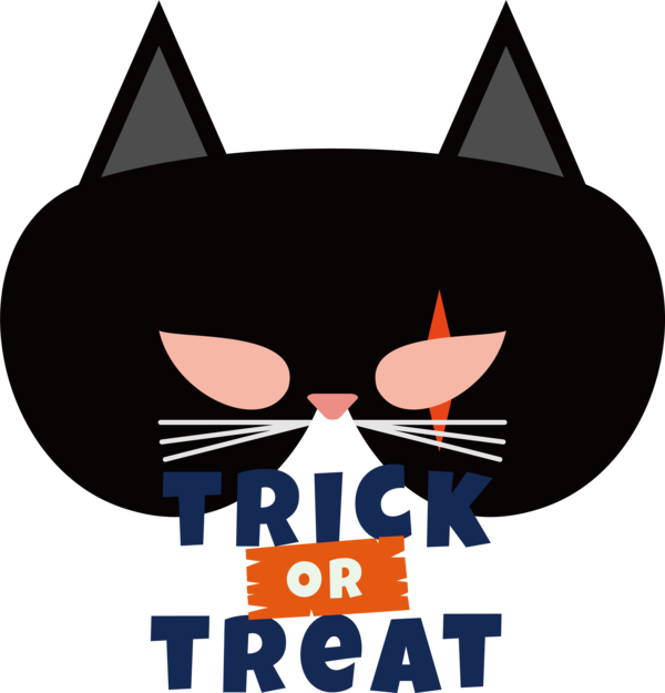 Transparent Halloween Cat Logo Snout for Trick Or Treat for Halloween