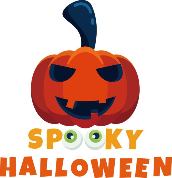 Transparent Halloween Jack-o'-lantern Logo Cartoon for Happy Halloween for Halloween