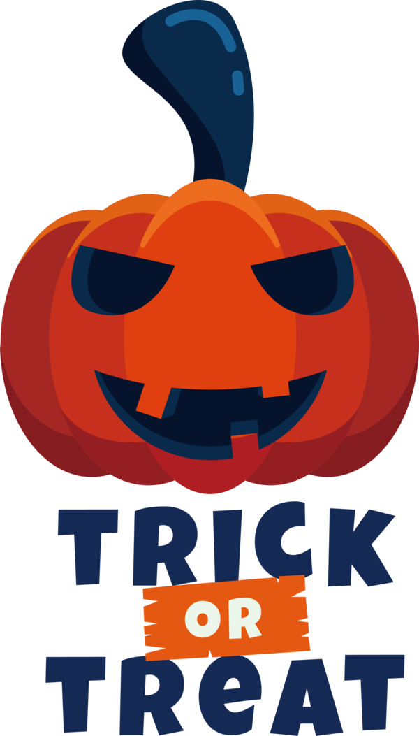 Transparent Halloween Logo Text for Trick Or Treat for Halloween
