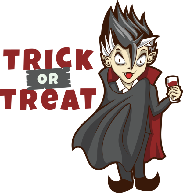 Transparent Halloween Drawing Cartoon Logo for Trick Or Treat for Halloween