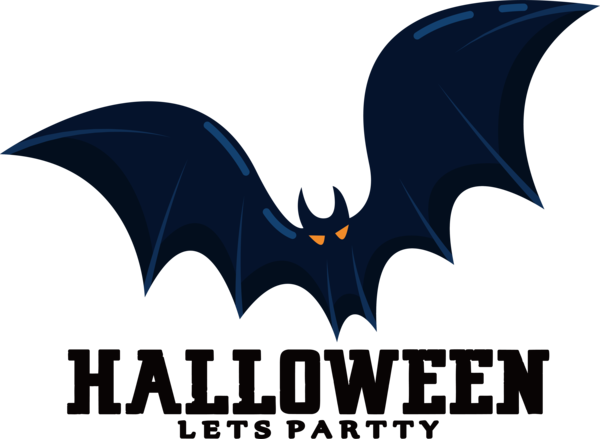 Transparent Halloween Cartoon Logo Design for Halloween Party for Halloween