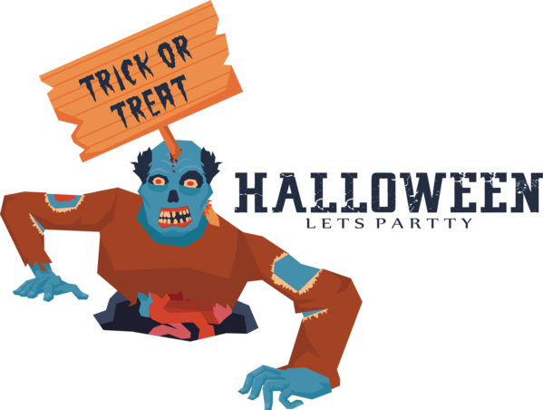 Transparent Halloween Poster Design Drawing for Halloween Party for Halloween