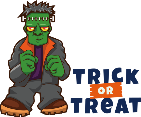 Transparent Halloween Drawing Cartoon Animation for Trick Or Treat for Halloween