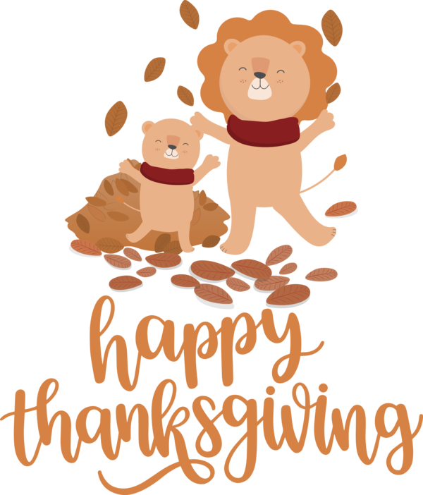 Transparent Thanksgiving Human Teddy bear Cartoon for Happy Thanksgiving for Thanksgiving
