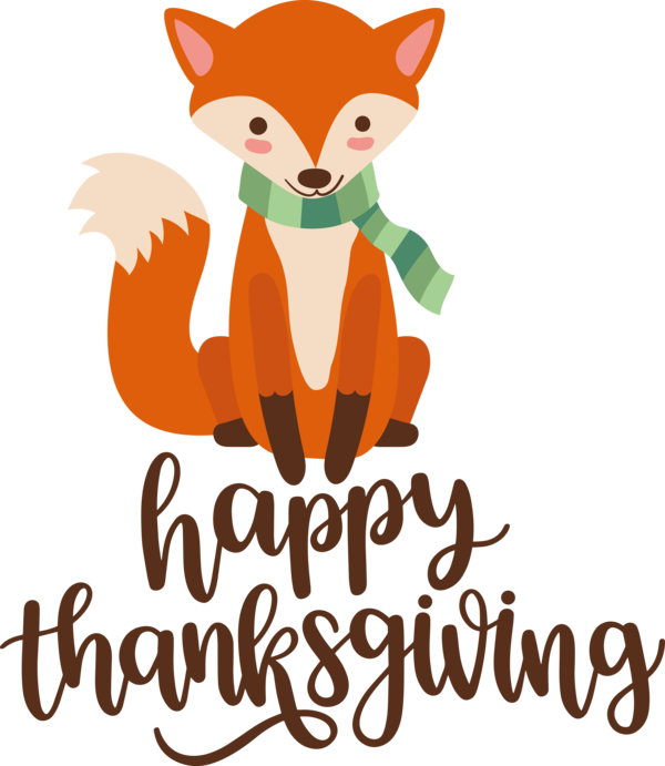 Transparent Thanksgiving Red fox Fox for Happy Thanksgiving for Thanksgiving