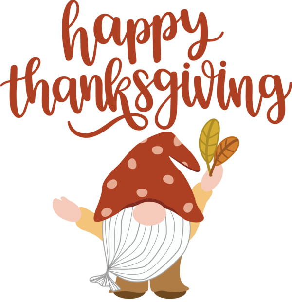 Transparent Thanksgiving Cartoon Line Text for Happy Thanksgiving for Thanksgiving