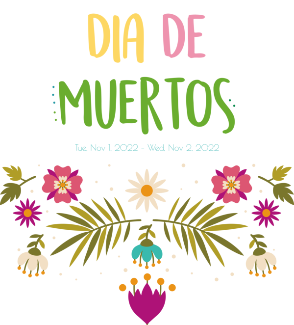 Transparent Day of the Dead Design File Format for Día de Muertos for Day Of The Dead