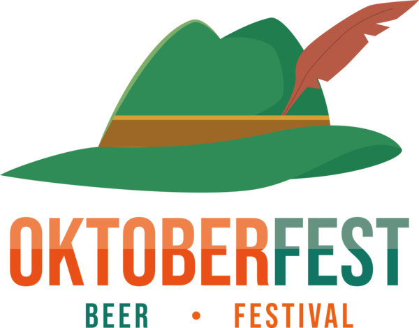 Transparent Oktoberfest Design Hat Logo for Beer Festival Oktoberfest for Oktoberfest