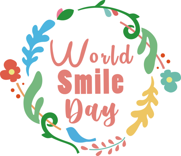 Transparent World Smile Day Clip Art for Fall Icon Logo for Smile Day for World Smile Day
