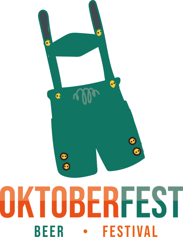 Transparent Oktoberfest Clothing Design Logo for Beer Festival Oktoberfest for Oktoberfest