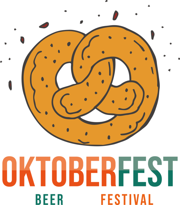 Transparent Oktoberfest Cartoon Logo Line for Beer Festival Oktoberfest for Oktoberfest
