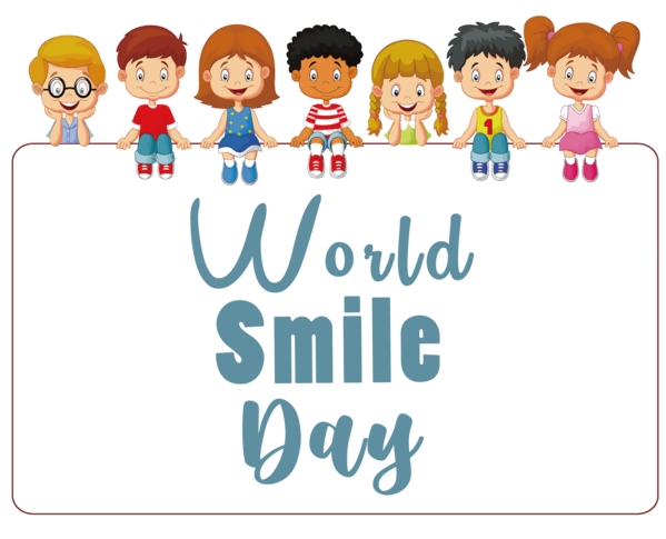 Transparent World Smile Day Cartoon Children's Day Drawing for Smile Day for World Smile Day