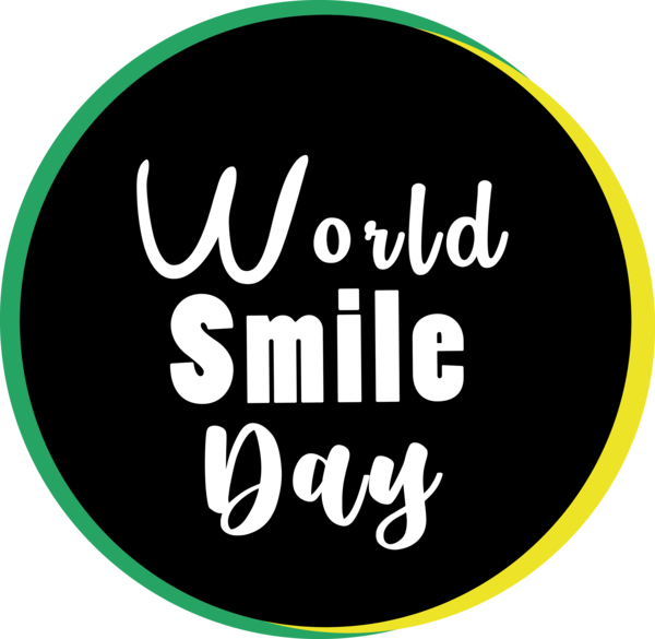 Transparent World Smile Day Logo Font Line for Smile Day for World Smile Day