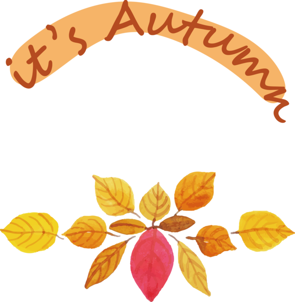 Transparent thanksgiving Leaf Petal Line for Hello Autumn for Thanksgiving