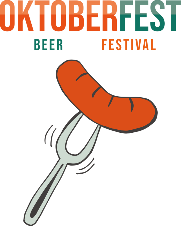 Transparent Oktoberfest Design Line Text for Beer Festival Oktoberfest for Oktoberfest