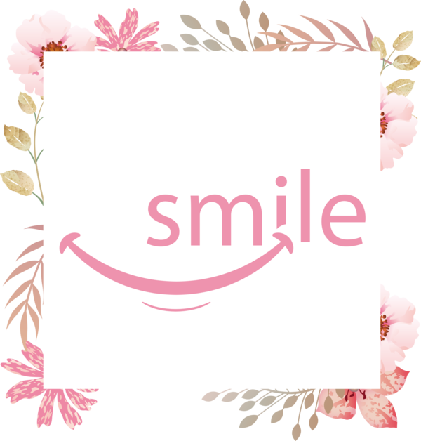 Transparent World Smile Day Flower Design Invitation for Smile Day for World Smile Day