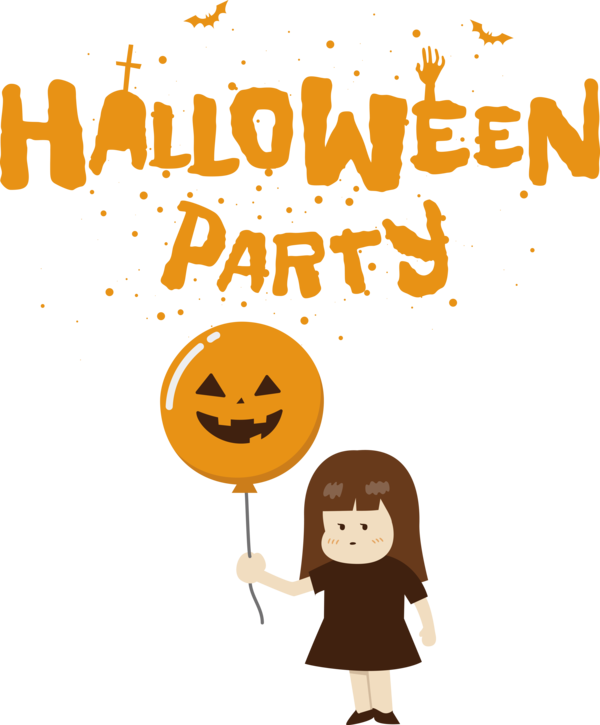 Transparent Halloween Human Cartoon Behavior for Halloween Party for Halloween