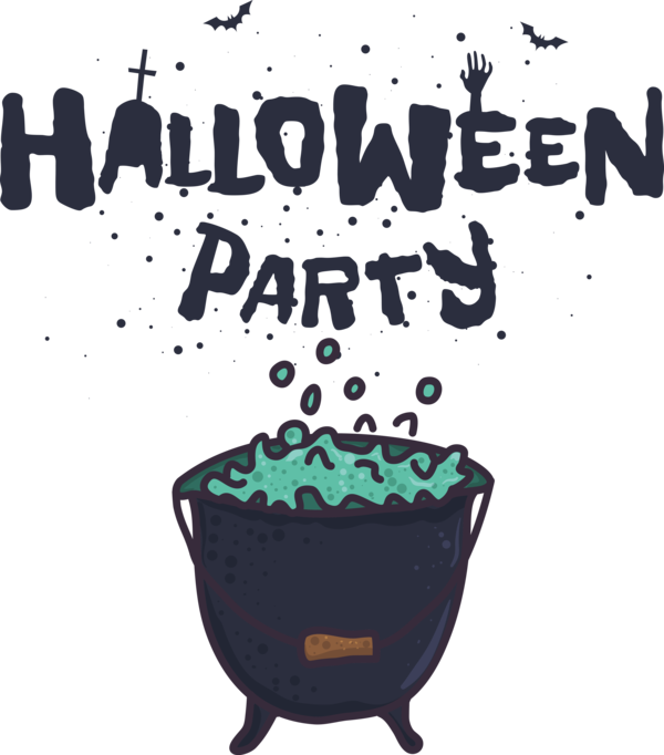 Transparent Halloween Design Font Poster for Halloween Party for Halloween