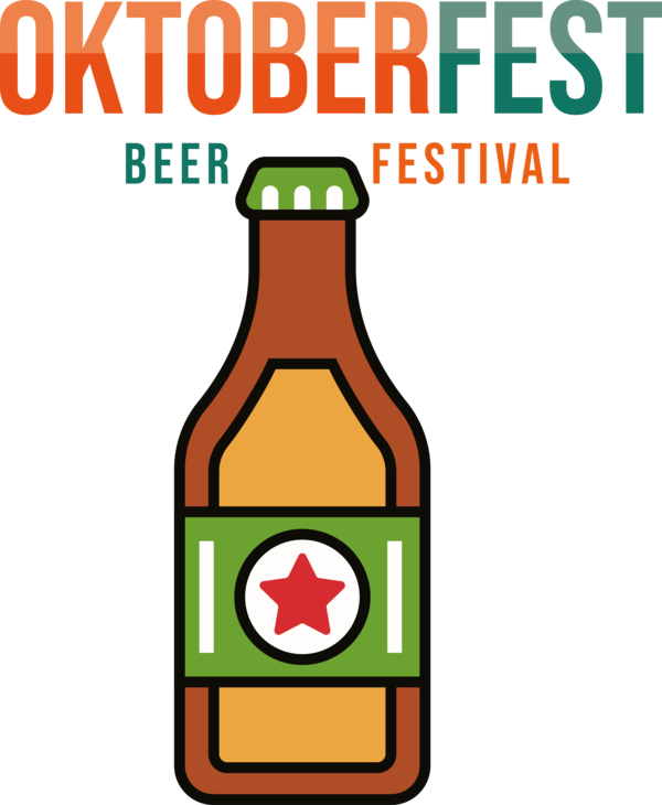 Transparent Oktoberfest Text Sign Line for Beer Festival Oktoberfest for Oktoberfest