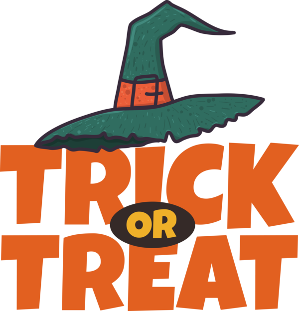 Transparent Halloween Pumpkin Design Logo for Trick Or Treat for Halloween