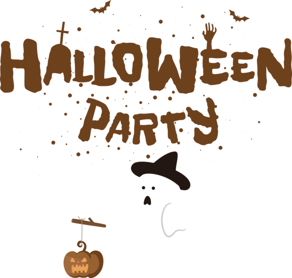 Transparent Halloween Cartoon Logo for Halloween Party for Halloween