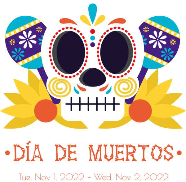 Transparent Day of the Dead Pop art Drawing Halftone for Día de Muertos for Day Of The Dead