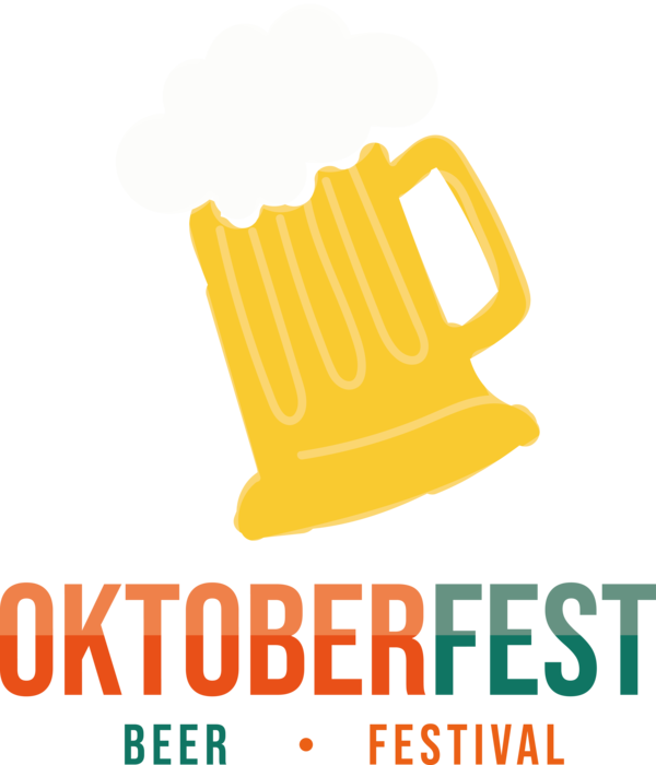 Transparent Oktoberfest Logo Font Yellow for Beer Festival Oktoberfest for Oktoberfest