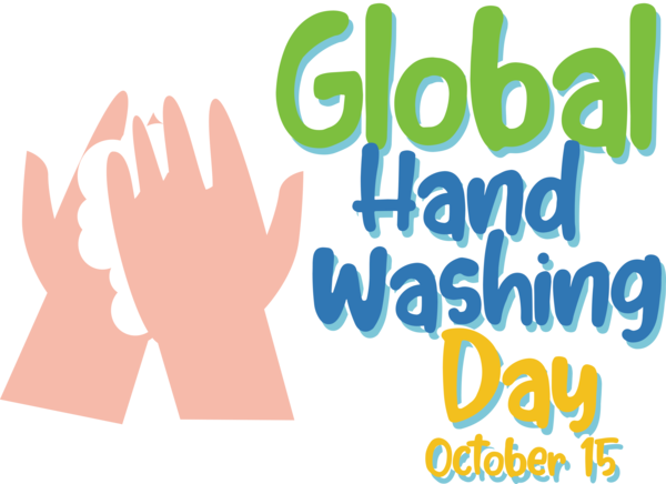 Transparent Global Handwashing Day Design Logo Human for Handwashing Day for Global Handwashing Day