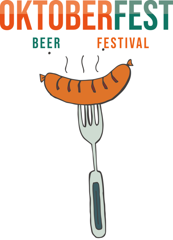Transparent Oktoberfest Cartoon Line Text for Beer Festival Oktoberfest for Oktoberfest