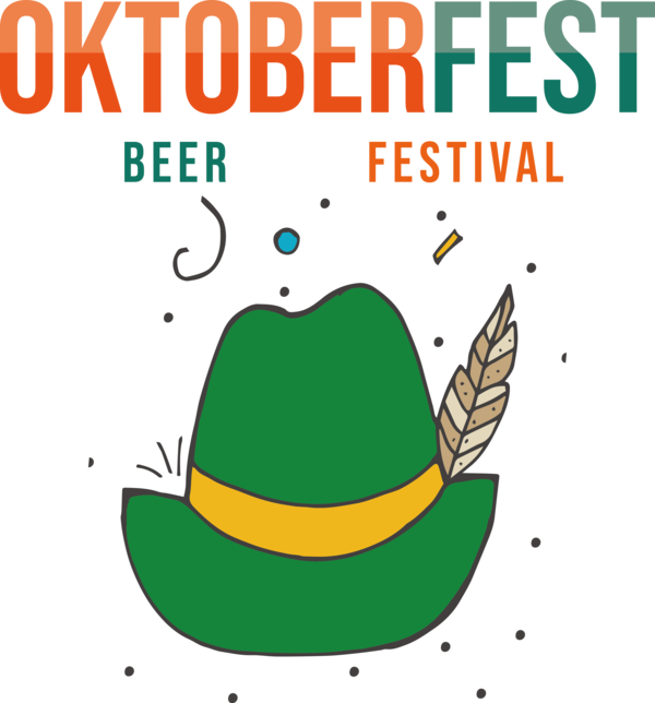 Transparent Oktoberfest Plant Hat Line for Beer Festival Oktoberfest for Oktoberfest