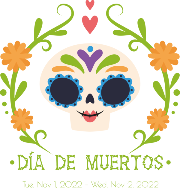 Transparent Day of the Dead Cartoon Drawing Design for Día de Muertos for Day Of The Dead