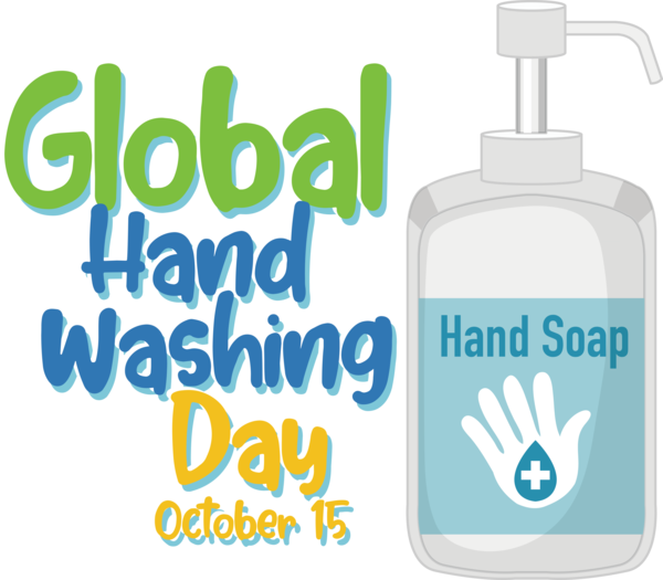 Transparent Global Handwashing Day Water Logo Font for Handwashing Day for Global Handwashing Day