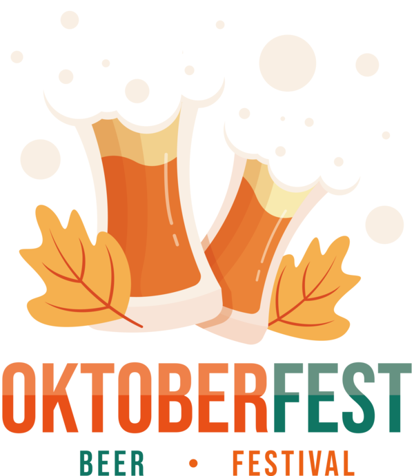 Transparent Oktoberfest Logo Leaf Festival for Beer Festival Oktoberfest for Oktoberfest