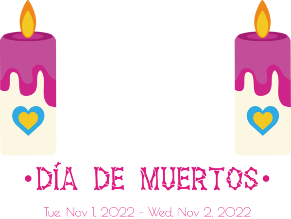 Transparent Day of the Dead Logo Line Purple for Día de Muertos for Day Of The Dead
