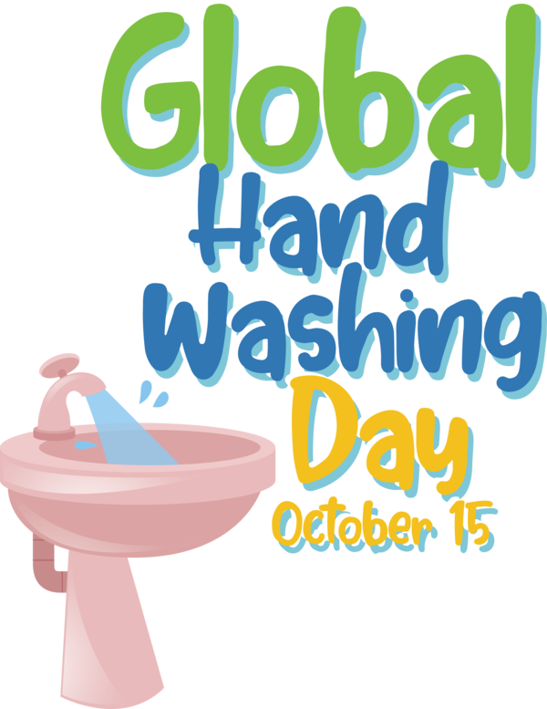 Transparent Global Handwashing Day Logo Design Text for Handwashing Day for Global Handwashing Day