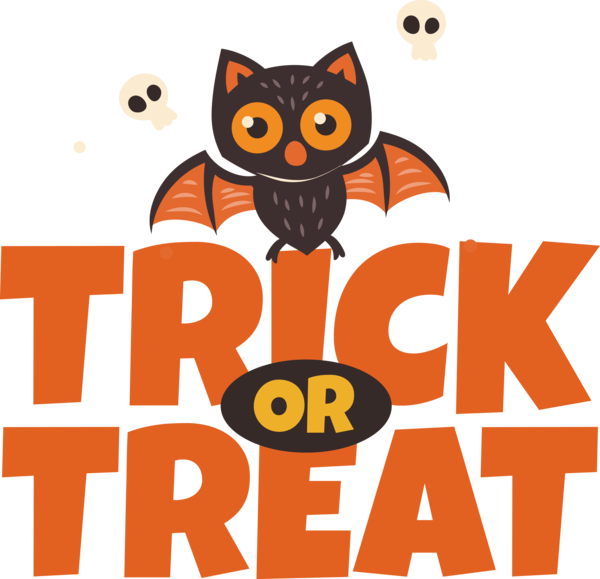 Transparent Halloween Cat Owls Design for Trick Or Treat for Halloween