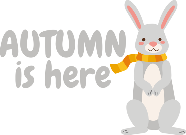 Transparent thanksgiving Hares Easter Bunny Rabbit for Hello Autumn for Thanksgiving