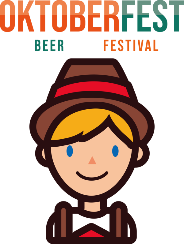 Transparent Oktoberfest Line art Drawing Design for Beer Festival Oktoberfest for Oktoberfest