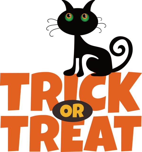 Transparent Halloween Cat Logo Whiskers for Trick Or Treat for Halloween