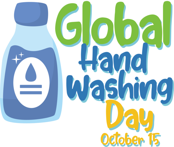 Transparent Global Handwashing Day Water Logo Human for Handwashing Day for Global Handwashing Day