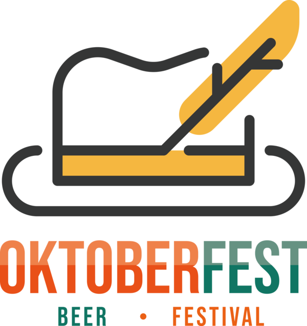 Transparent Oktoberfest Logo Yellow Design for Beer Festival Oktoberfest for Oktoberfest